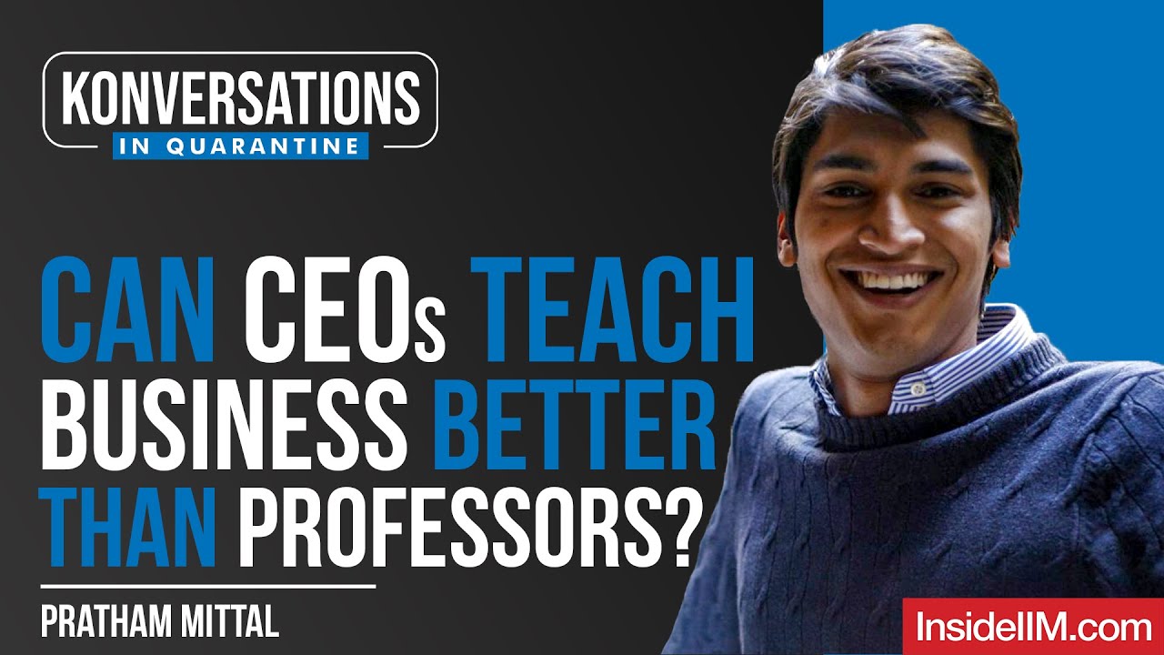 Can CEOs Teach Business Better Than Professors? Ft. Pratham M, Masters' Union