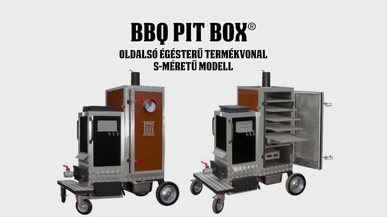 BBQ PIT BOX   Oldals&oacute; &eacute;g&eacute;sterű t&eacute;rmekvonal S M&eacute;retű MODEL