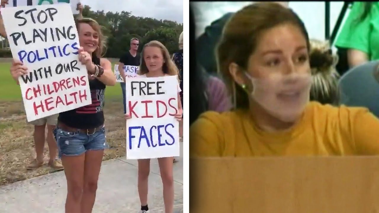 Parents Demand Kids Shouldn’t Have to Wear Masks in Schools