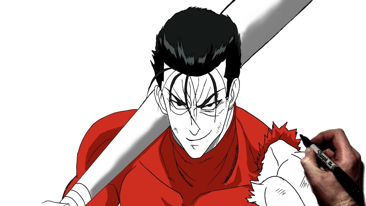 How To Draw Metal Bat | Step By Step | One Punch Man