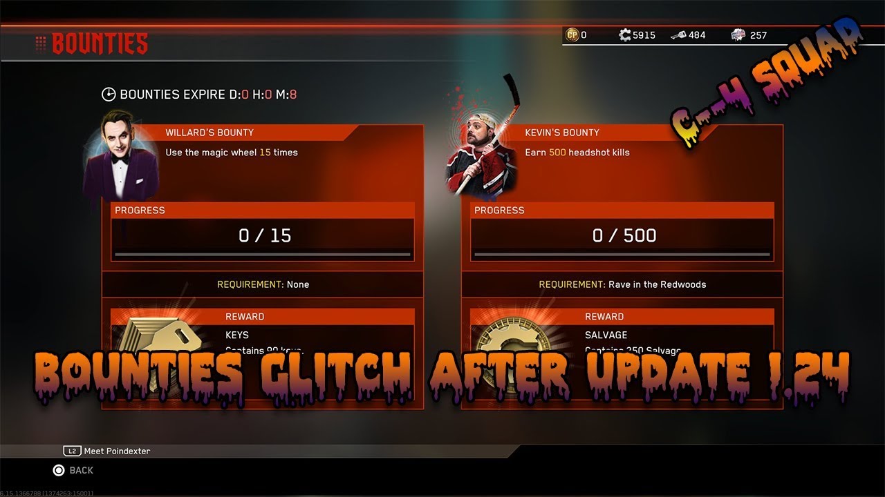 Bounties Glitch Infinite Warfare Update 1.24 (Patched)