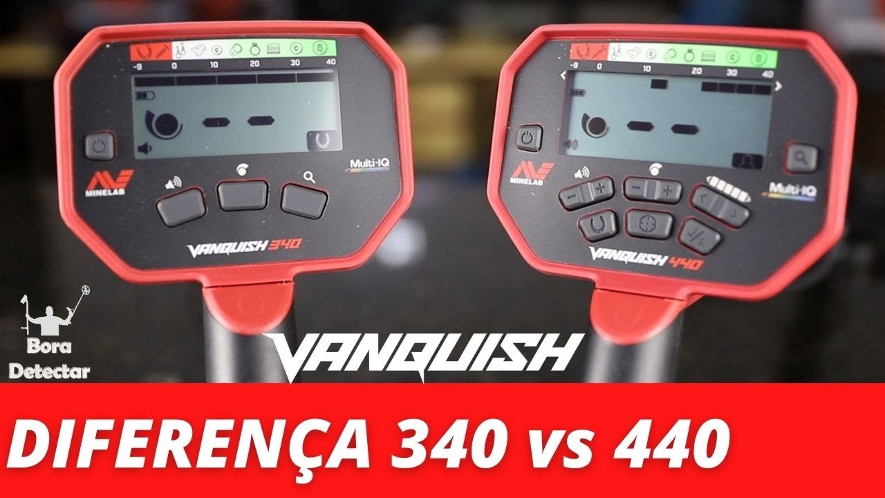 DIFERENÇA entre VANQUISH 340 vs 440 da minelab