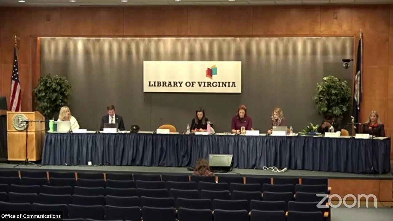 Virginia Board of Education Work Session 10/22/25