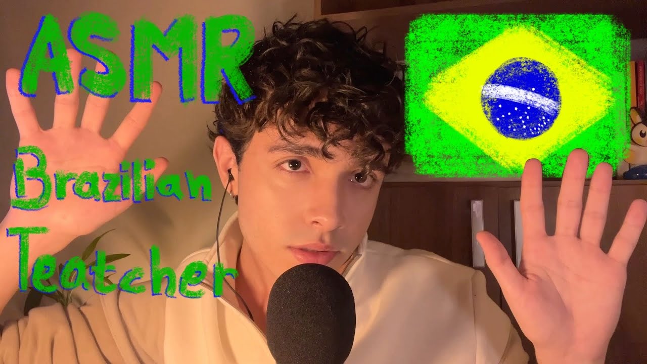 ASMR Teaching You Portuguese 🇧🇷 (but the teacher is sleepy)