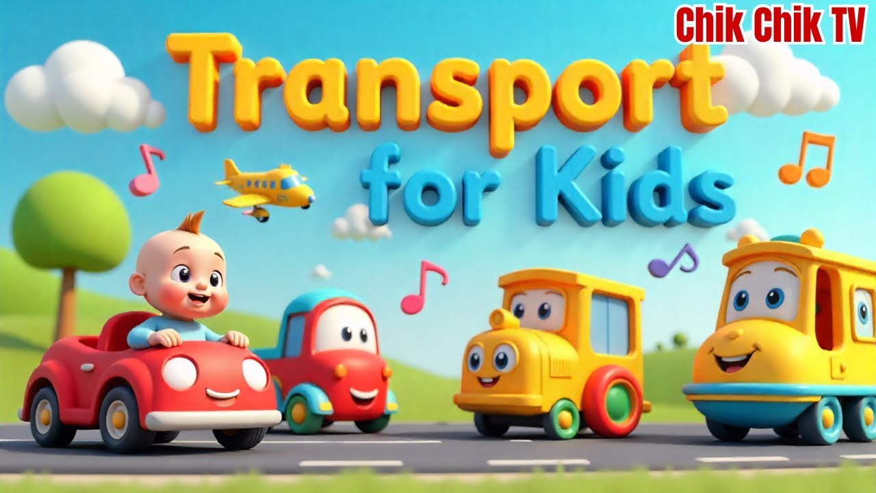 Transport Song | Vehicles for Transport | Preschool Learning Songs | Nursery Rhymes by Bob The Train