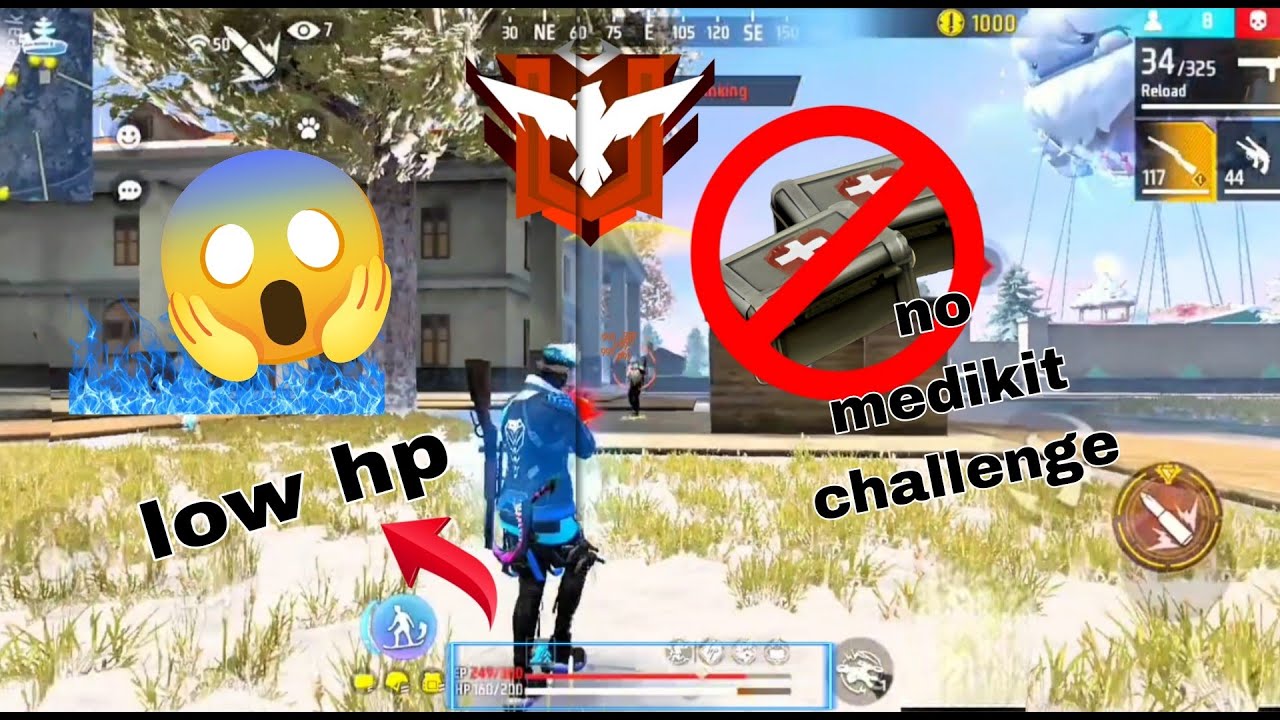 NO MEDIKIT CHALLENGE 😱 with 10 kills 💀 99% headshot 