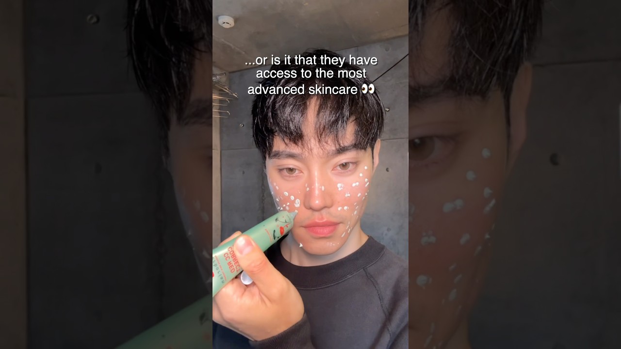 Korean skin &ldquo;color correctors&rdquo; are CRAZY 😳🇰🇷 #koreanskincare #erborian #ccredcorrect #skincare