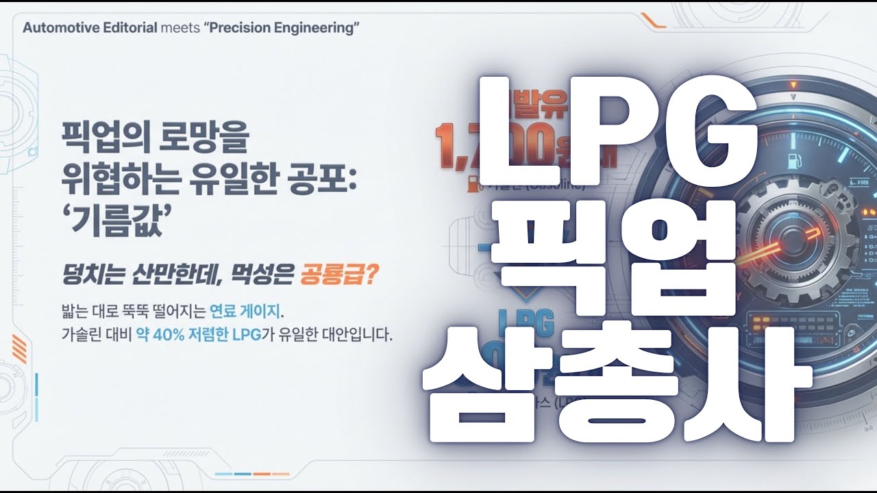 타스만 vs 콜로라도 vs 무쏘, LPG 개조 픽업트럭 삼총사 끝장 비교! 연비와 유지비 실화?