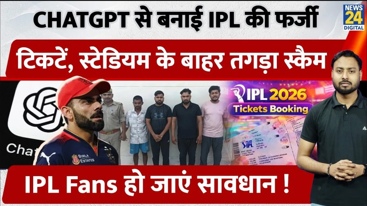 UP के Lucknow में ChatGPT से बनाई IPL की फर्जी टिकटें, स्टेडियम के बाहर तगड़ा Scam | IPL 2026