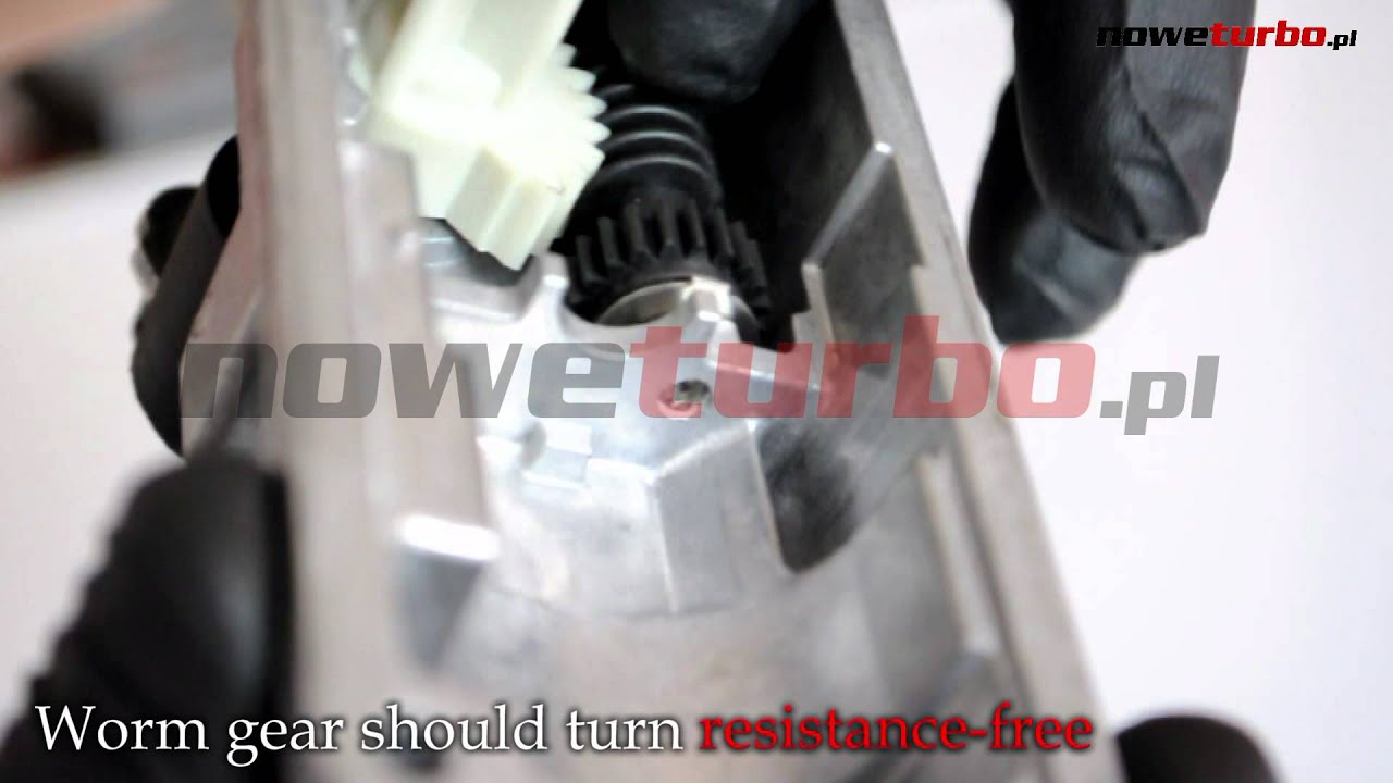 Hella actuator -  used worm gear replacement