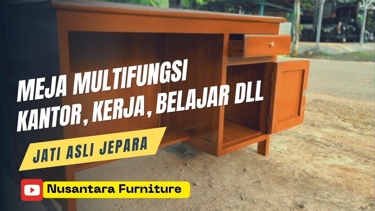 Hanya 1 Jutaan | Meja Multifungsi (Kerja, akntor, Belajar dll) Minimalis Jati