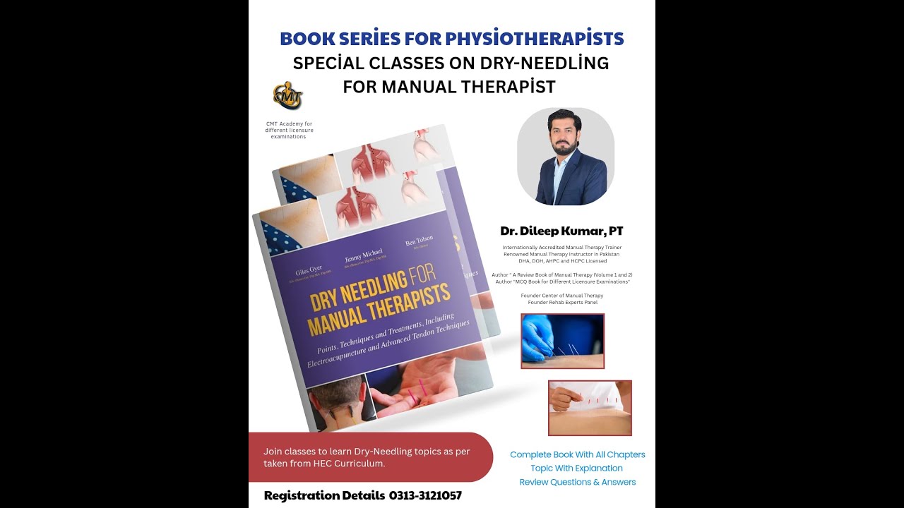 Online Classes from Dry Needling for Manual Therapists Book || Book Series || Dr Dileep Kumar PT ||