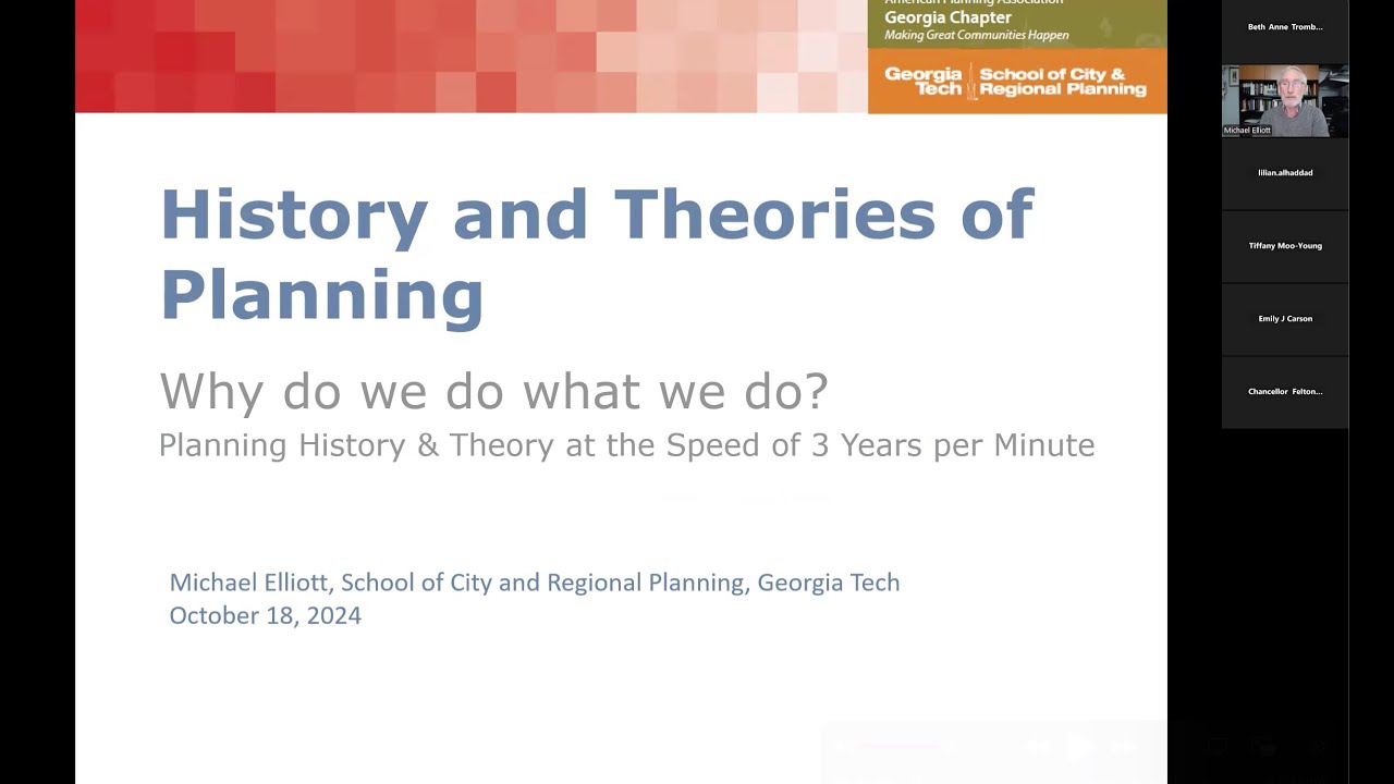 History and Theories of Planning AICP 2024