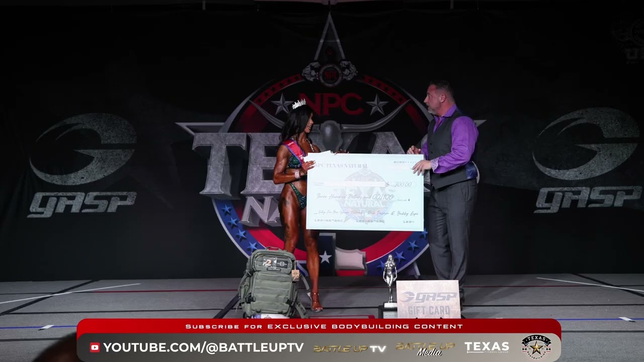 2025 NPC Texas Natural Championship Wellness Winner Shannon Cahill