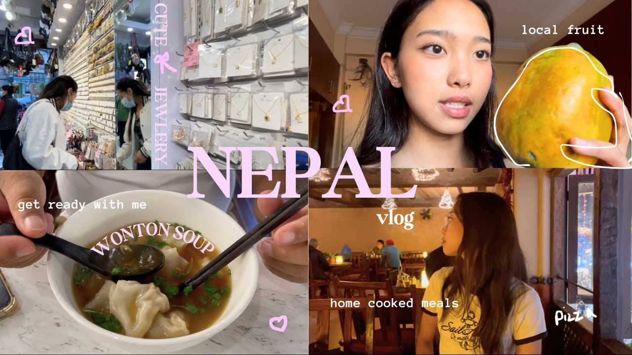 ✩₊˚НЕПАЛЬСКИЙ ВЛОГ | Местная непальская еда🇳🇵, домашняя еда, исследование Будды, походы по кафе и...
