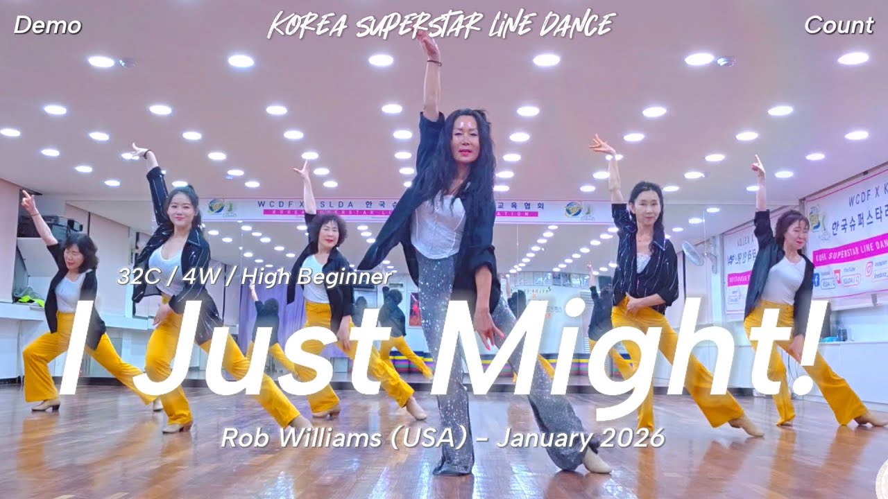 I Just Might! Linedance Demo & Count 초급레벨 작품 | KSLDA 한국슈퍼스타라인댄스교육협회 💎협회장 송영순