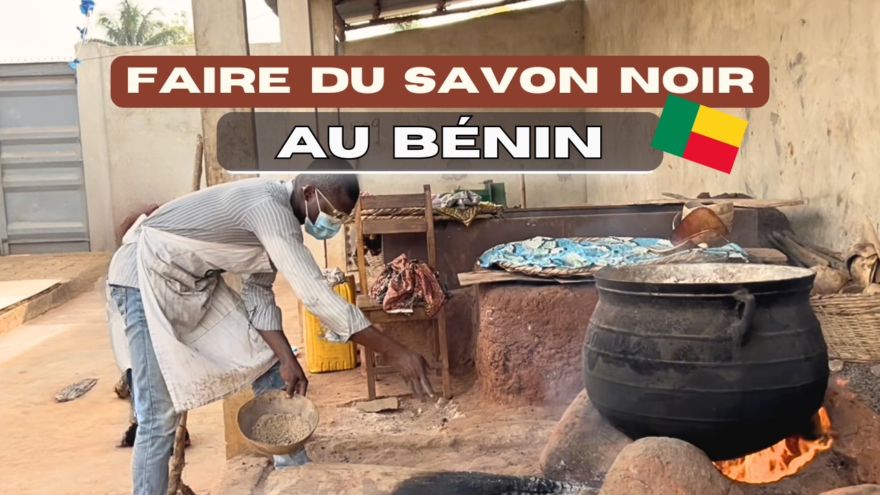 IMMERSION ARTISANALE au Bénin 🇧🇯 : Je fabrique du SAVON NOIR ancestral avec des pro