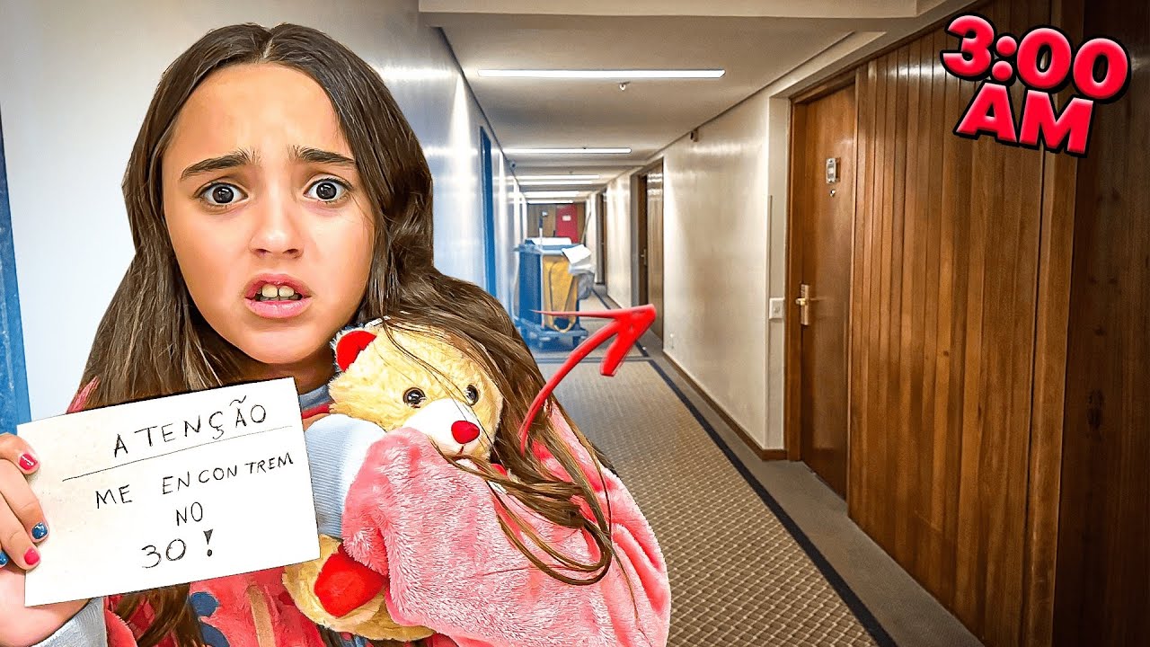 ANDAMOS PELO HOTEL ÁS 3 HORAS DA MANHÃ, RECEBEMOS UM BILHETE MISTERIOSO E ISSO ACONTECEU!