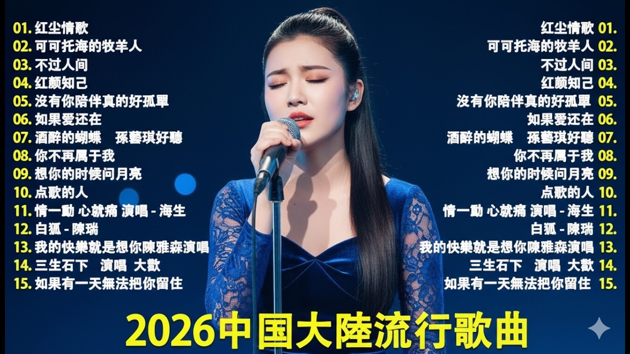 大陸流行歌曲🎀🎀【無廣告】2026最新歌曲 2026好听的流行歌🎀🎀華語流行串燒精選抒情歌🎀🎀 Top Chinese Songs 2026