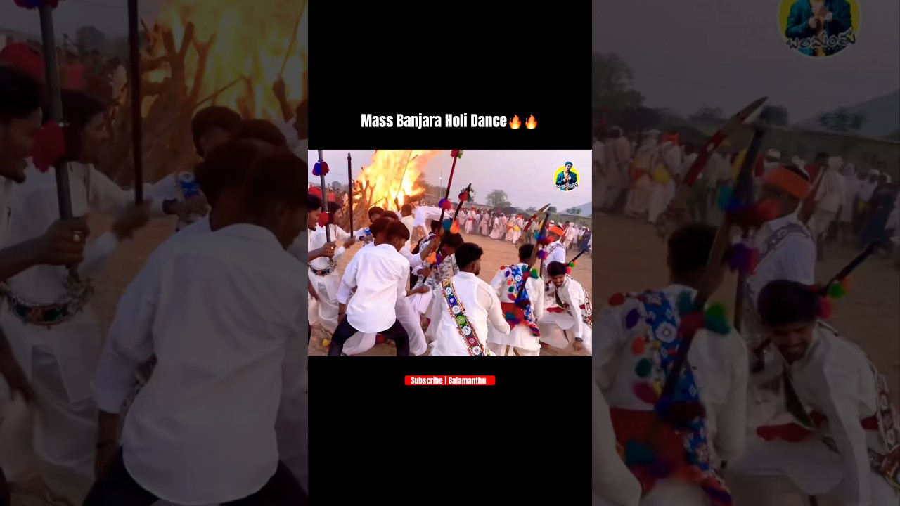 Mental Mass dance of Banjara holi dance❤️🫶🏻 #banjaraculture #banjaratribal #dance #balamanthu