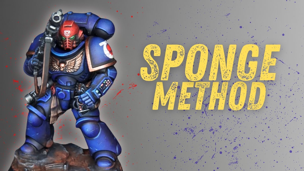 How to Paint ULTRAMARINES with a Makeup SPONGE