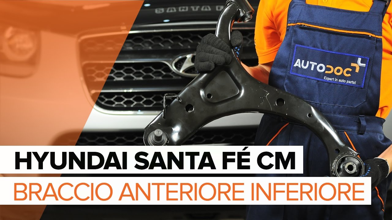 Come sostituire il braccio anteriore inferiore su HYUNDAI SANTA FÉ CM [TUTORIAL]