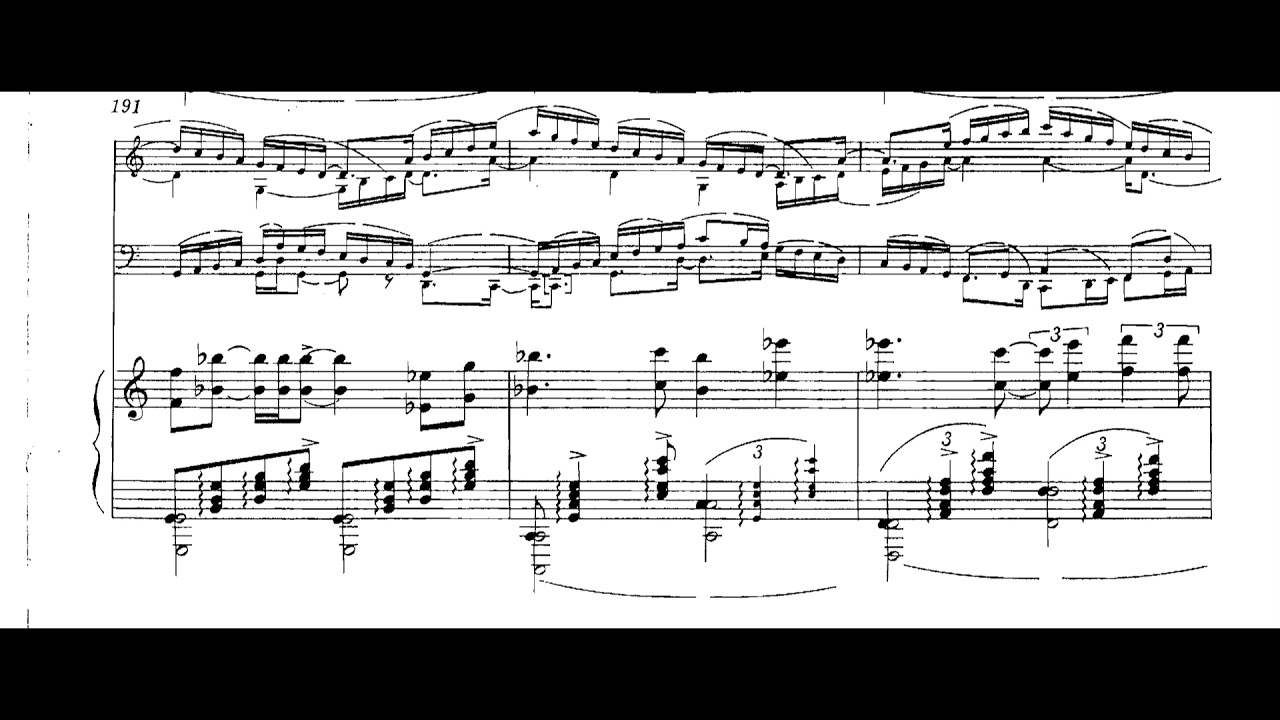Charles Ives - Trio for Violin, Cello and Piano (1904-11) [Score-Video]