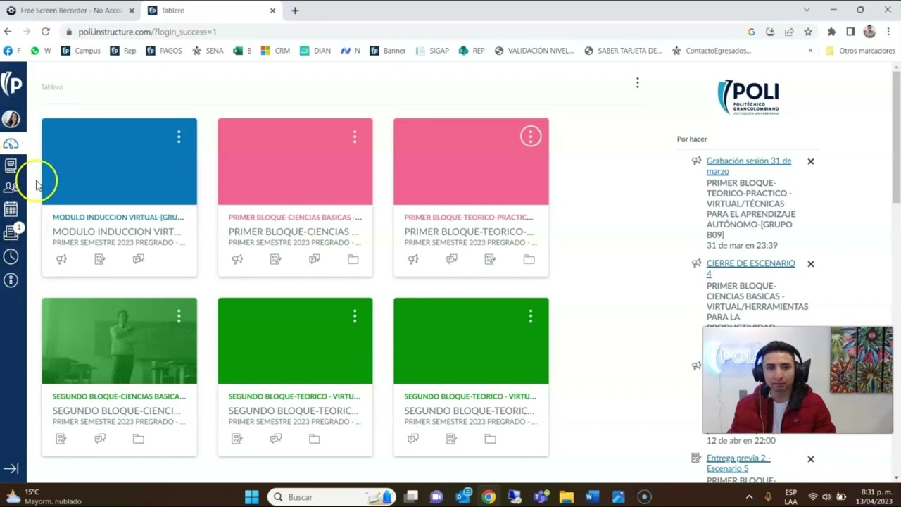 Tutorial Plataforma Virtual Poli Cohorte Abril 2023