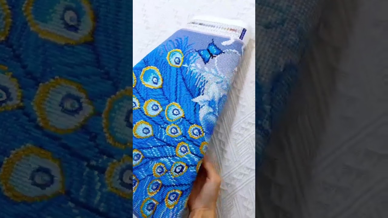 🦚 Peacocks are peaceable birds. Gorgeous peacock diamond embroidery