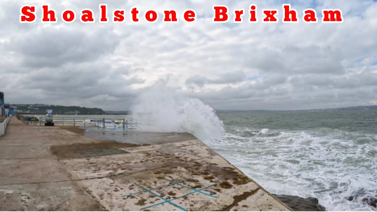 Drive and wave watch with us 07/03/24 Shoalstone Sea Swimming Pool Brixham waves waves waves Devon