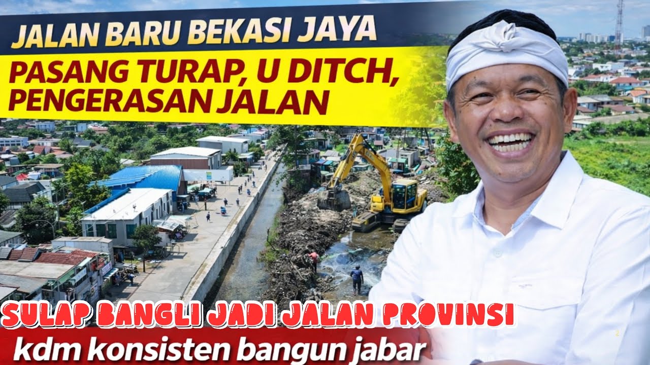 BARU SEMINGGU , BANGUNAN LIAR BERUBAH JADI JALAN , GERAK CEPAT PEMPROF DAN PEMKOT BEKASI