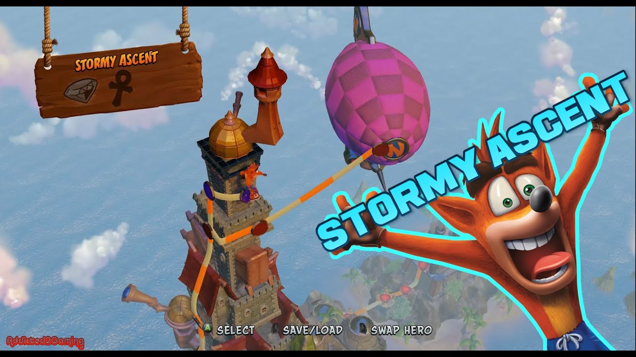 Crash Bandicoot N. Sane Trilogy : Gameplay #4 - (Stormy Ascent)