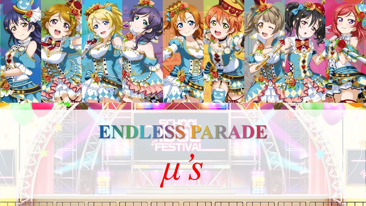 µ's - ENDLESS PARADE - color coded (ROM/ENG/VIE)