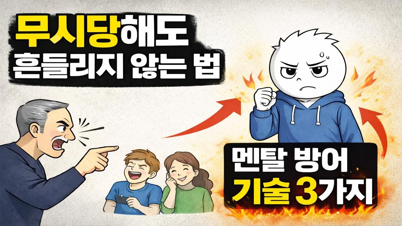 무시당해도 흔들리지 않는 법ㅣ멘탈 방어 기술 3가지