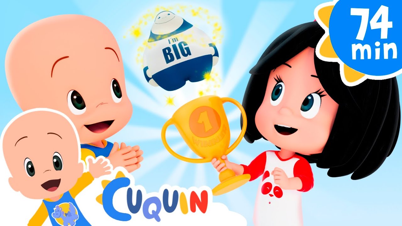 Cinco monitos 🤚🐵 y más canciones infantiles para bebés con Cleo y Cuquín