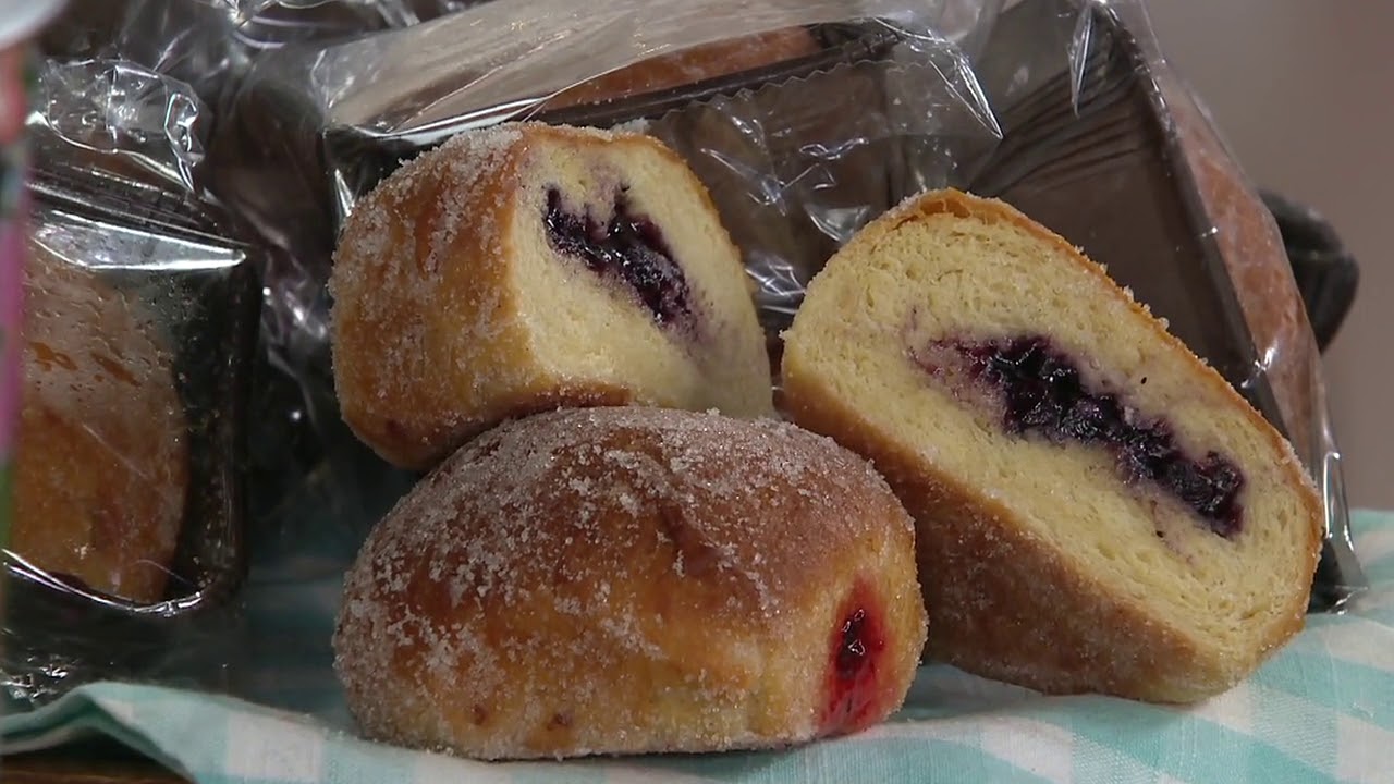 Jimmy the Baker (12) 4.5-oz Blueberry or Strawberry Brioche Rolls on QVC