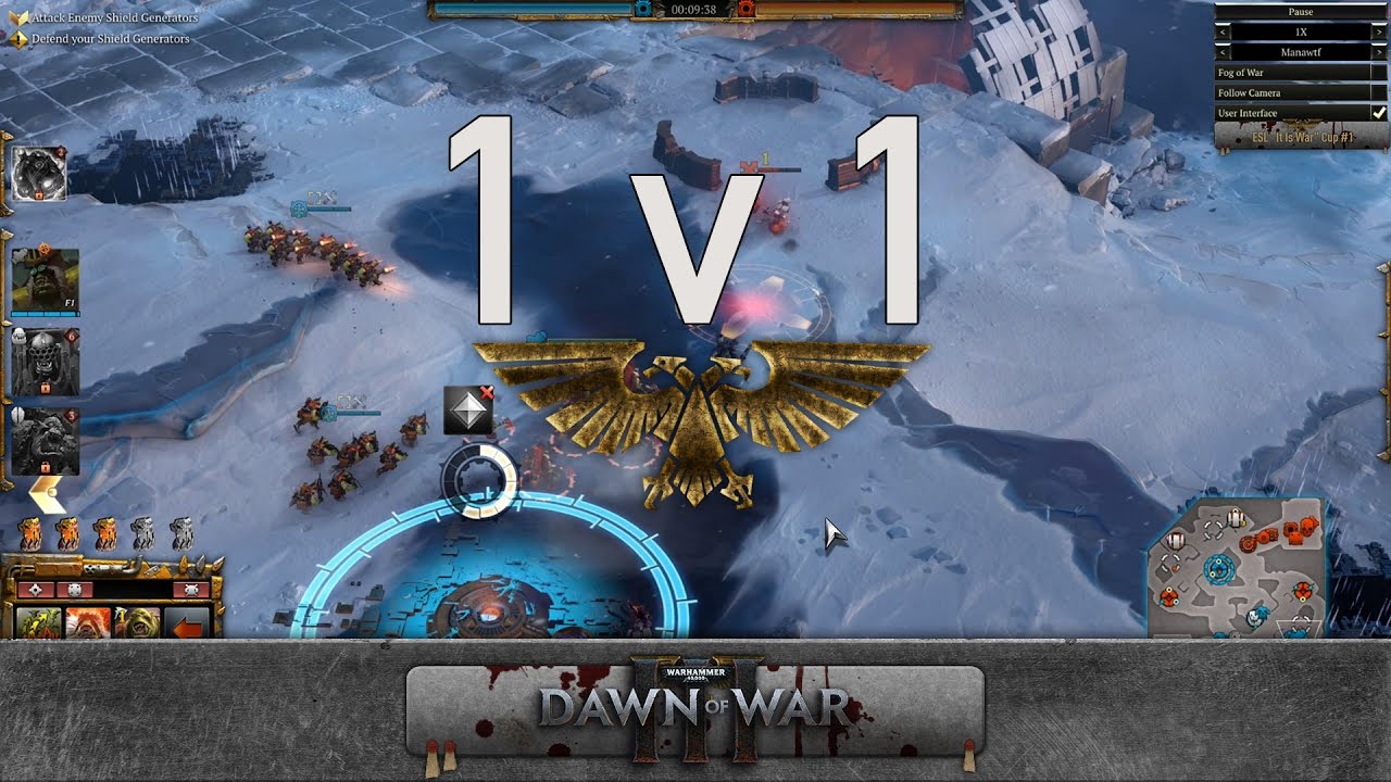 Dawn of War 3 - 1v1 ESL Cup #1 - Semi-Final | VindicareX [vs] manawtf | Game 1