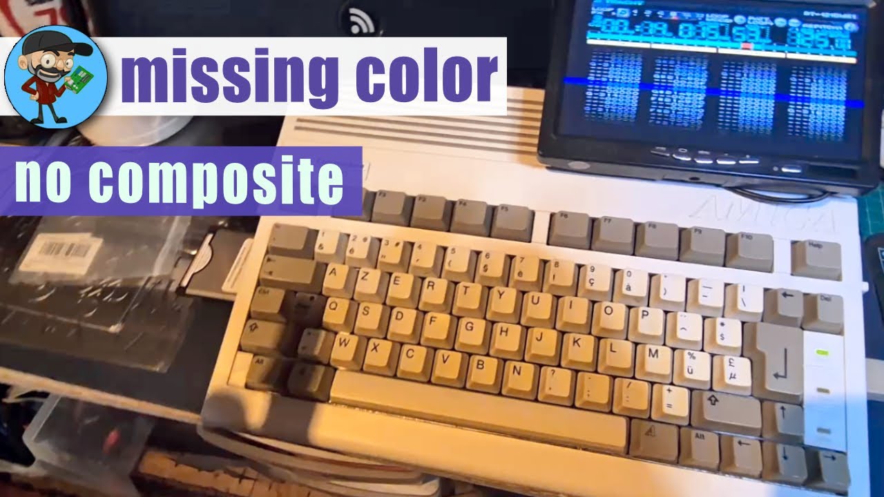 Another Amiga 600 restoration (missing red, no composite)