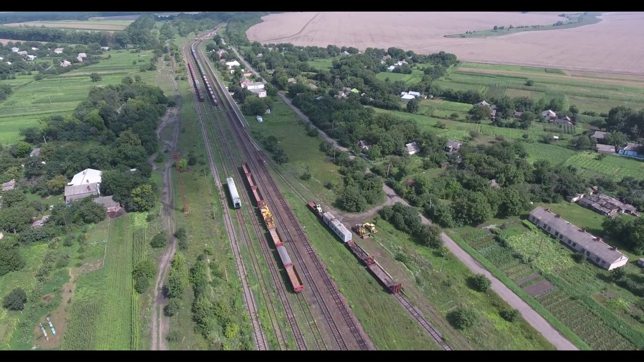 Станція Зятківці з повітря