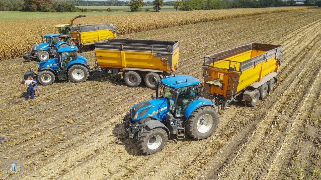 🌽2022 - 4x NEW HOLLAND T7 (270, 260, 225, 195 S) + NH T7040, KRONE Big X 700, MASSEY FERGUSON 8690