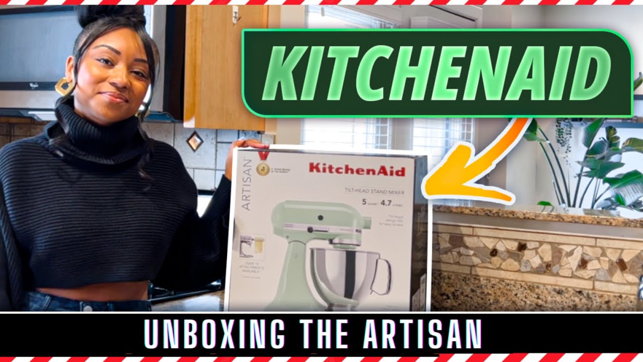 Unboxing and Initial Thoughts: Pistachio KitchenAid Artisan 5 Quart Stand Mixer - Vlogmas