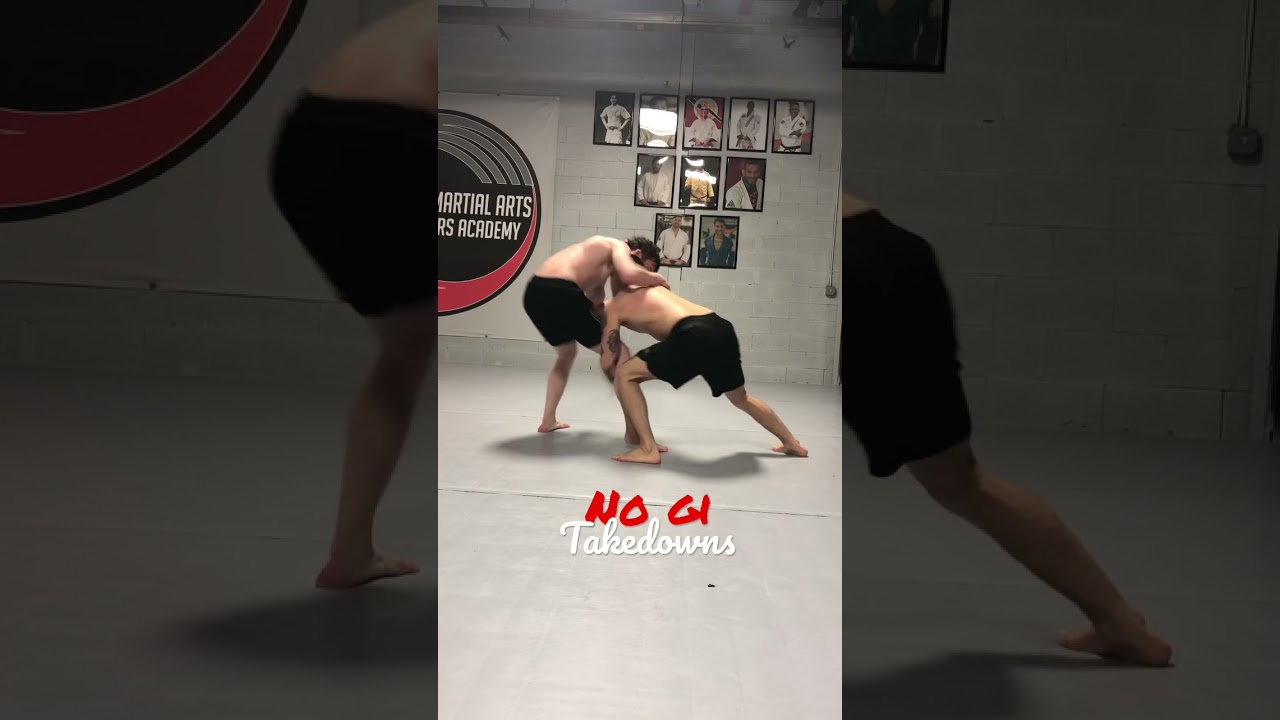No gi BJJ takedowns . Submission grappling