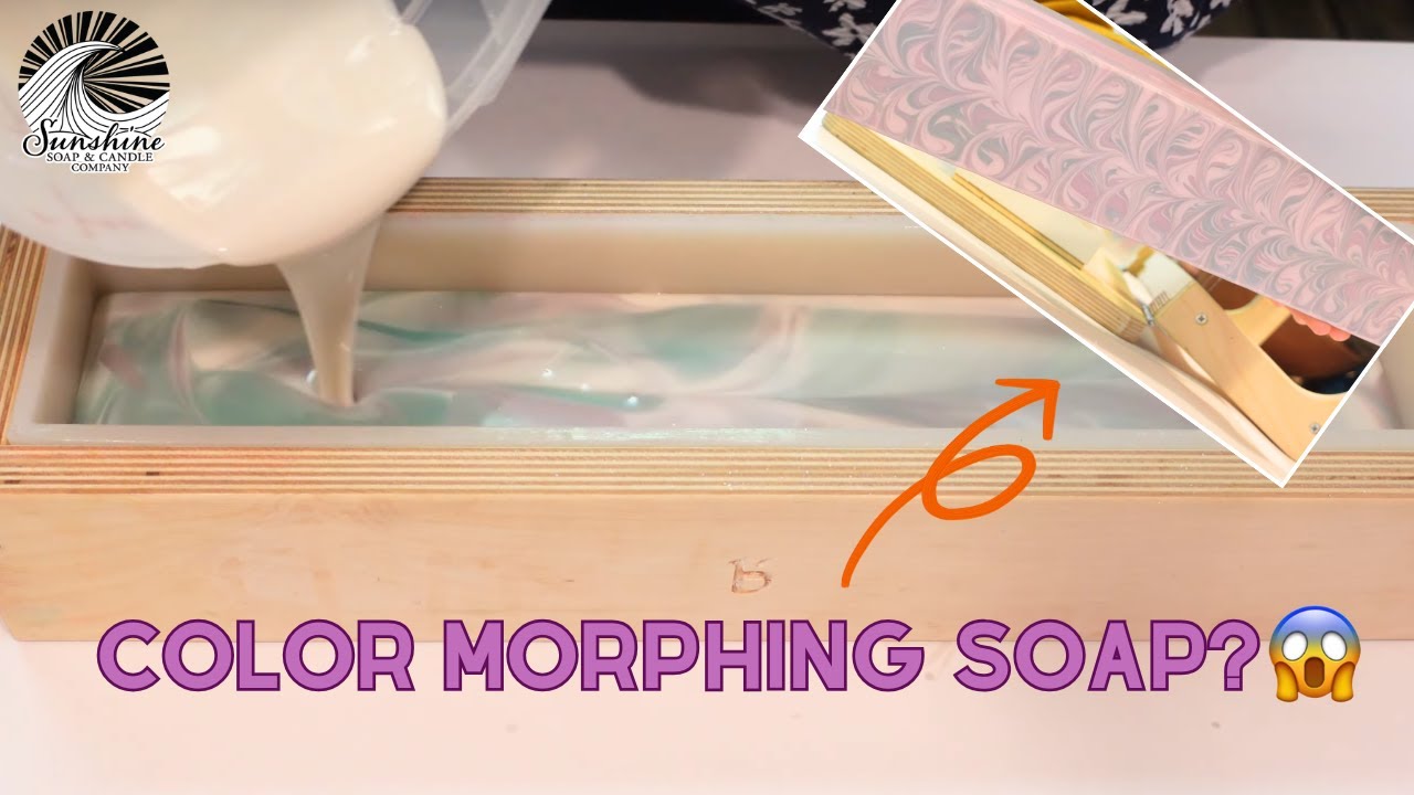 Crazy Color Morphing CBD Infused Soap! How To Make CBD Cold Process Soap!