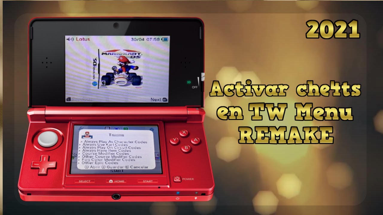 Usar Trucos en TWILIGHT MENU - Nintendo DSi/2DS/3DS