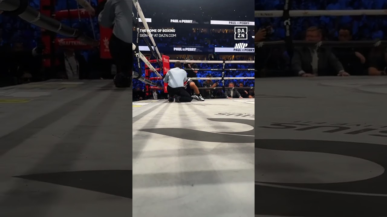 Jake Paul with the knockout #shorts #boxing #sports #views #hiphop #music #nba #jakepaul #viral