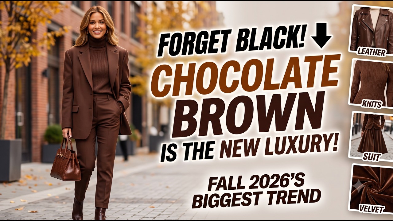 Rich Chocolate Brown Is the New Black! Top Trending Outfits for Fall 2026