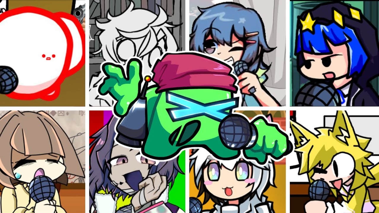 【FNF BETADCIU】Stargazer But Every Turn A Different Japanese Mod Character Is Used【FNF】
