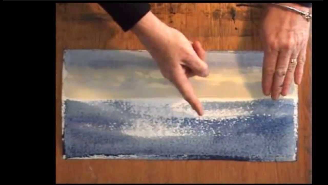 Ev Hales Watercolor Demonstration 2. Sparkle on the Water