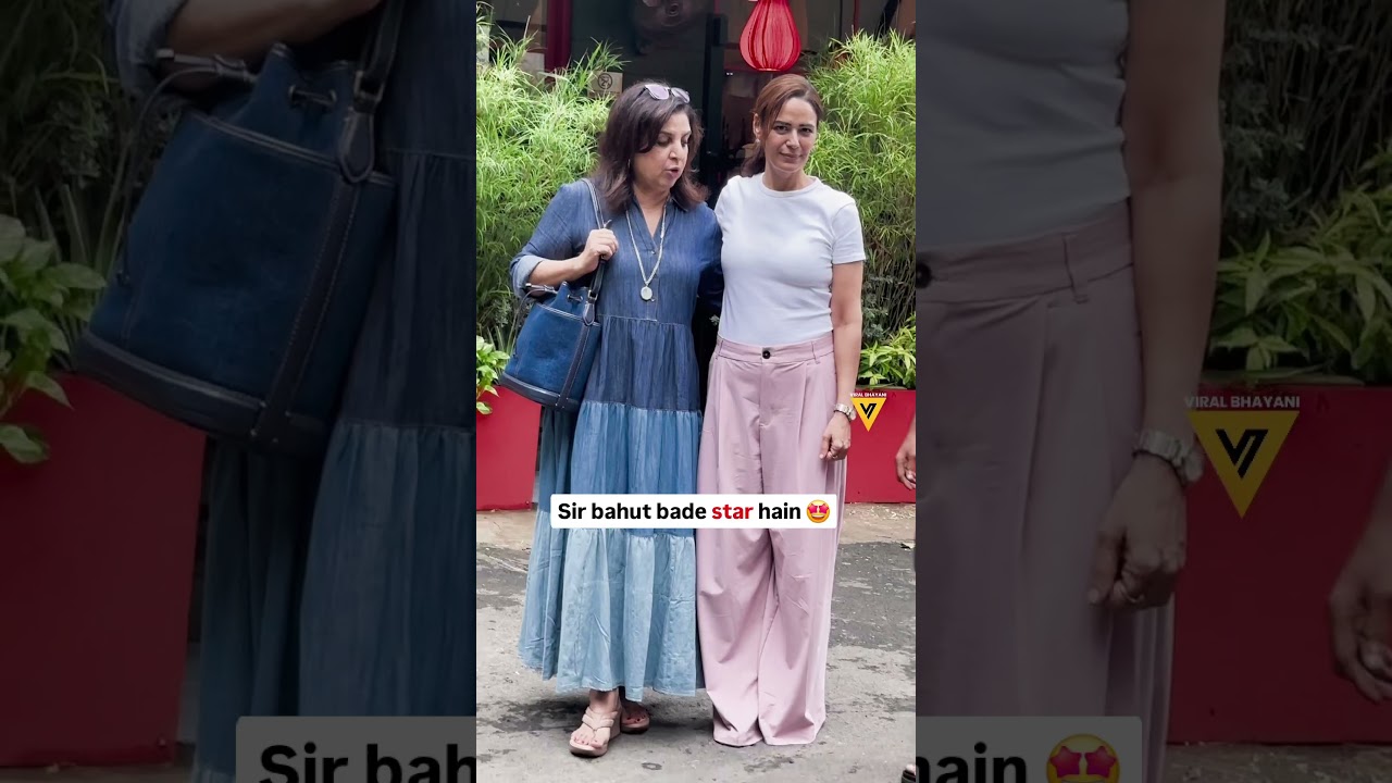 Farah Khan spotted in Andheri with cook Dilip and actress Mona Singh