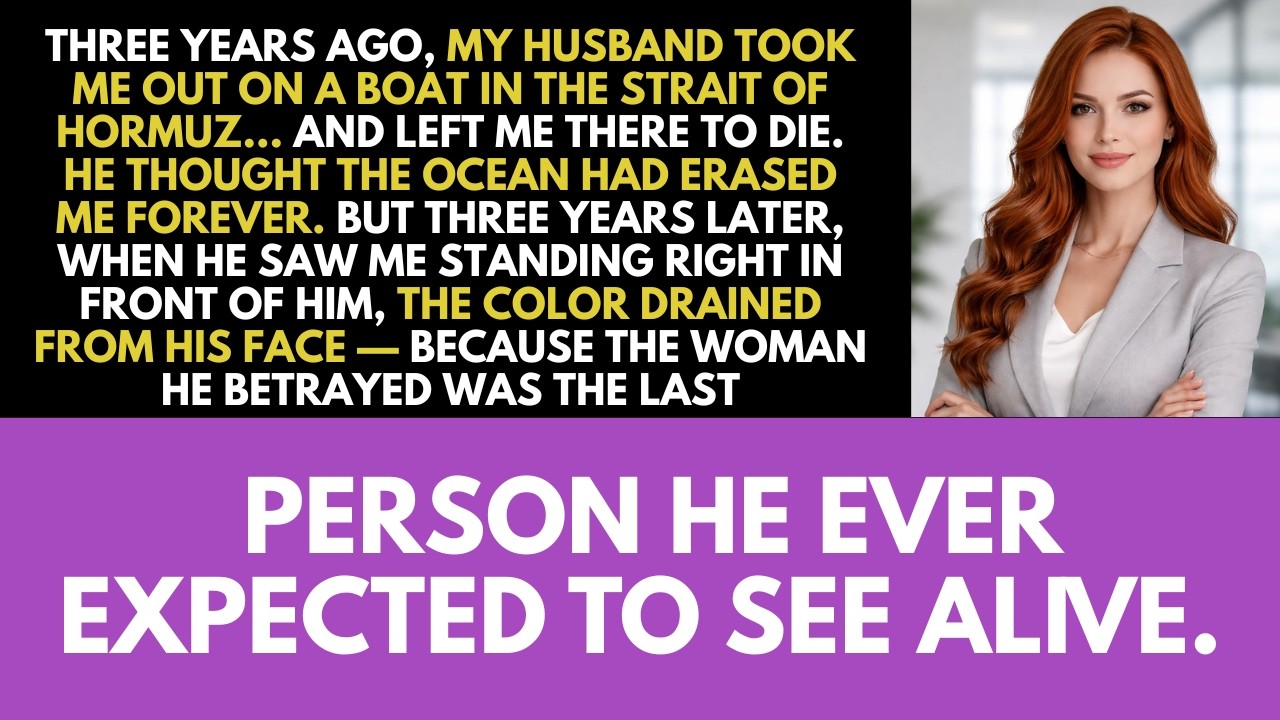 My Husband Left Me to Die in the Strait of Hormuz — 3 Years Later, He Froze When He Saw Me...